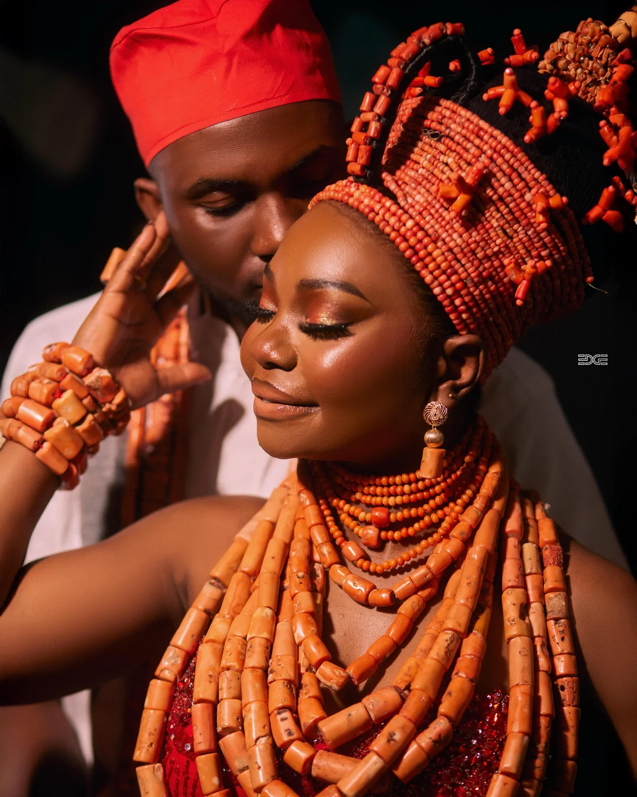 Coral Couple Portrait